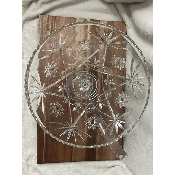 Vintage Mid Century Modern Glass Punch Bowl, (12) glass mugs & Ladle - Picture 4 of 5